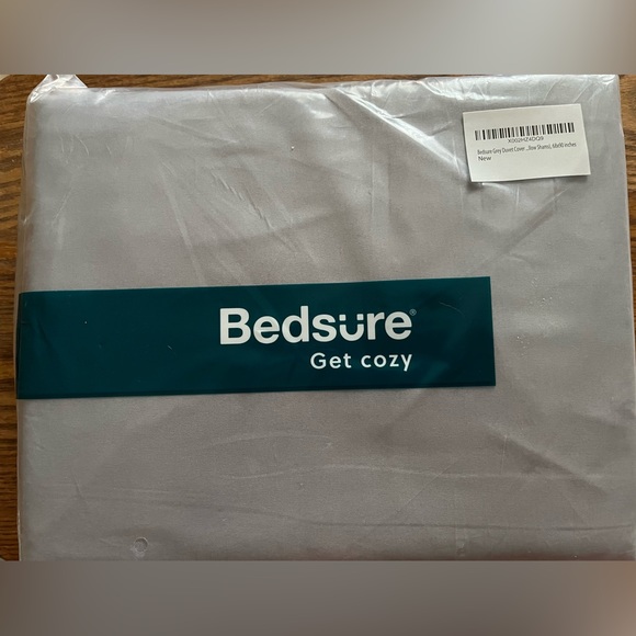 NEW Bedsure TWIN Duvet Cover Set - Med. Gray - Picture 1 of 5